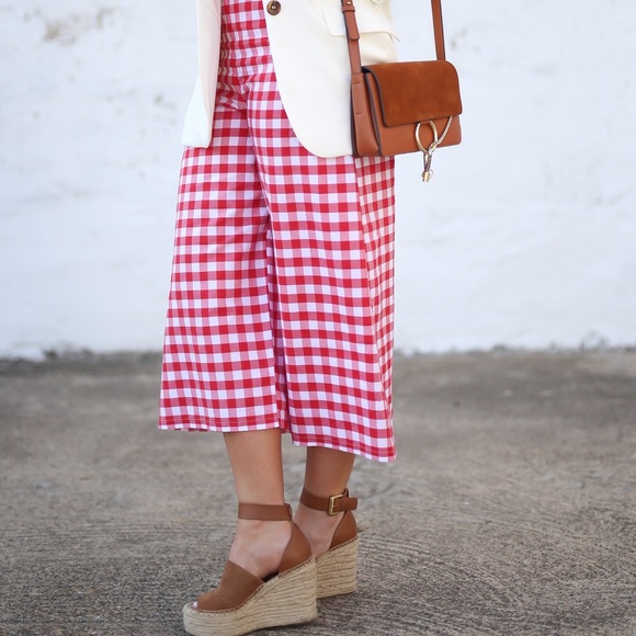 Gingham jumpsuit worn once - Picture 1 of 5